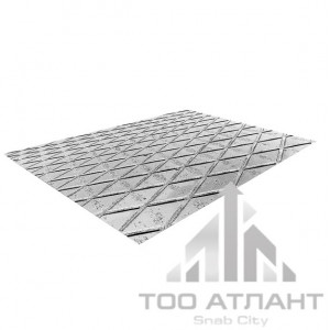 Купить Лист рифленый (чечевица),толщины: 3 мм, марка стали:3пс, размер: 1,5х6 в Алматы