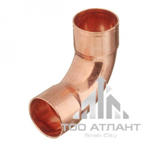 Купить Отвод медный 90гр двухсторонний d 35 мм в Алматы