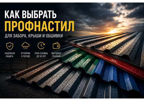 Как выбрать профнастил для забора, крыши и обшивки