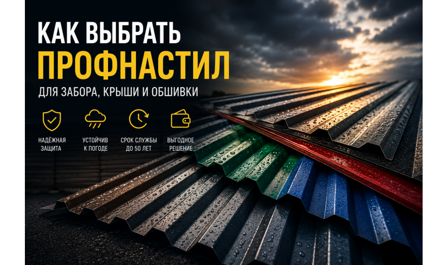 Как выбрать профнастил для забора, крыши и обшивки