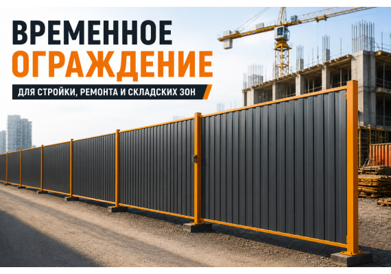 Временное ограждение стройплощадки: как закрыть объект