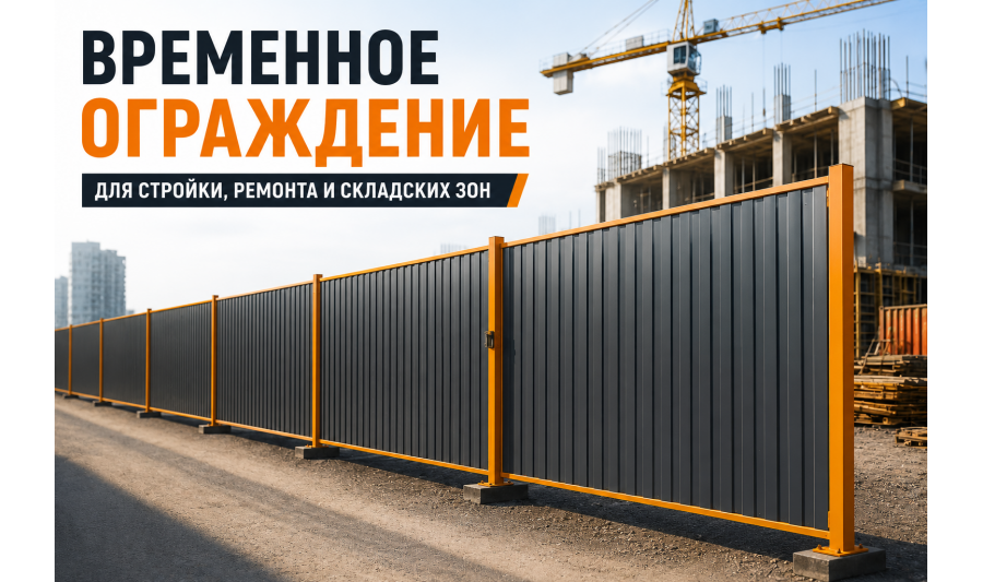 Временное ограждение стройплощадки: как быстро закрыть объект