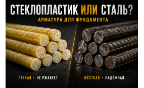 Стеклопластиковая или стальная арматура: что лучше для фундамента