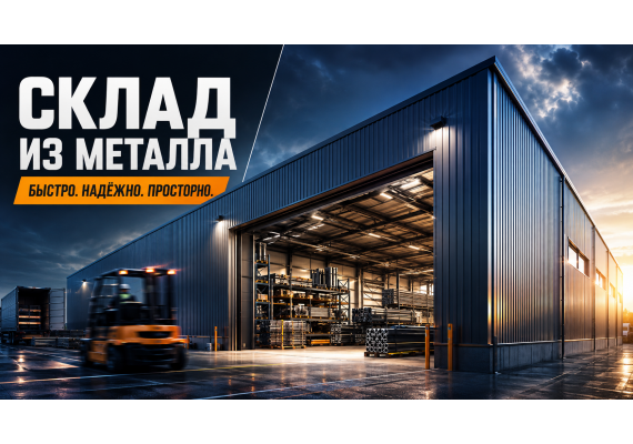 Быстровозводимый склад из металла: когда бизнесу уже тесно в старом помещении