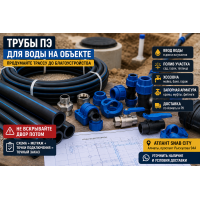 Вода на объекте: почему трубы ПЭ и арматуру лучше закупить до начала работ