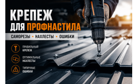 Крепеж для профнастила: как не испортить забор, кровлю или навес