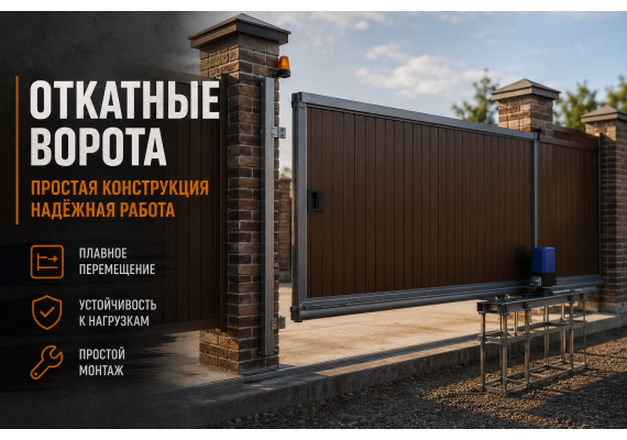 Откатные ворота из металла: как выбрать трубу, направляющую и каркас