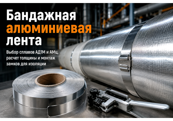 Алюминиевая лента для бандажирования изоляции и вентканалов: выбор сплава, расчет толщины и монтаж