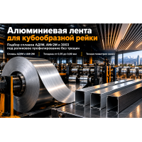 Алюминиевая лента для реечных потолков и кубообразной рейки: выбор сплавов АД1М/АМг2М, расчет толщины и профилирование