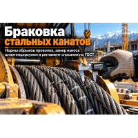 Браковка стальных канатов и тросов: нормы обрывов проволок, замер износа и оформление акта списания в Казахстане