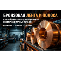 Бронзовая лента и полоса: как выбрать сплав для пружинных контактов и точных деталей