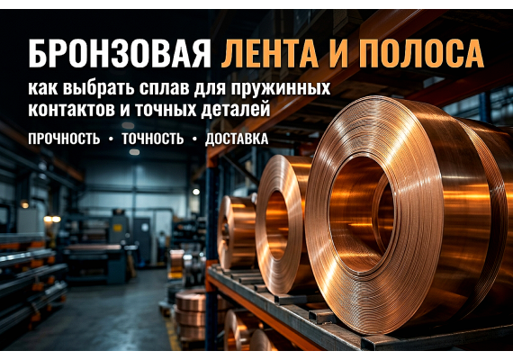 Бронзовая лента и полоса: как выбрать сплав для пружинных контактов и точных деталей