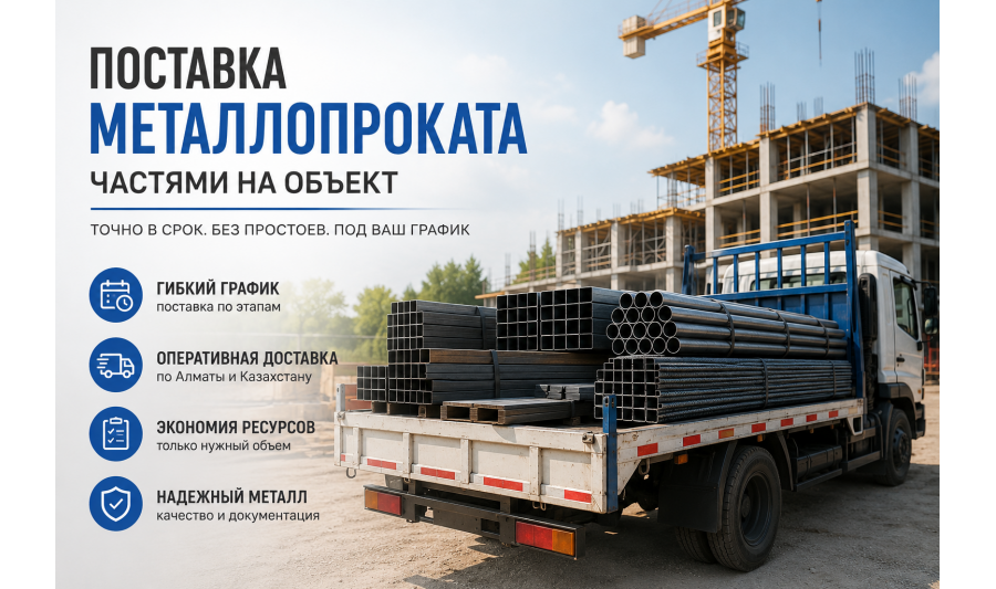 Поставка металлопроката частями: как не завалить объект и не сорвать работы