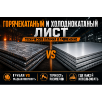 Горячекатаный и холоднокатаный лист: в чём техническая разница и где какой используют