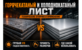 Технические отличия горячекатаного и холоднокатаного листа
