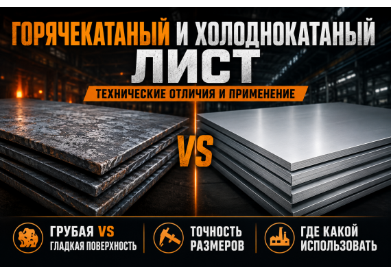 Горячекатаный и холоднокатаный лист: в чём техническая разница и где какой используют