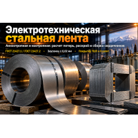 Анизотропная и изотропная электротехническая лента: расчет магнитных потерь, раскрой и сборка сердечников в Алматы