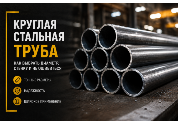 Круглая стальная труба: где применять и как выбрать диаметр, стенку и подготовку