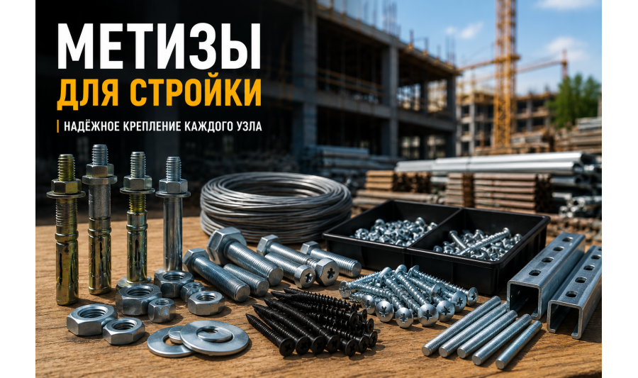 Метизы и крепёж: мелочи, которые решают ход стройки