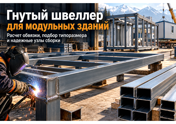 Гнутый швеллер для каркасов модульных зданий и блок-контейнеров: выбор типоразмера, расчет обвязки и узлы сборки