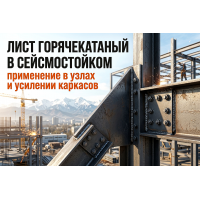 Горячекатаный лист для сейсмостойких каркасов: выбор стали и требования к узлам