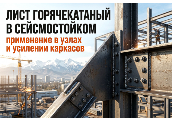 Лист горячекатаный в сейсмостойком строительстве: применение в узлах и усилении каркасов