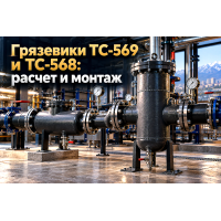 Грязевики абонентские вертикальные ТС-569 и горизонтальные ТС-568: выбор, расчет гидравлики и монтаж в ИТП