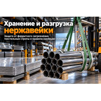 Хранение и разгрузка нержавеющего металлопроката: защита от ферритного загрязнения, правила строповки и складской учет в Алматы