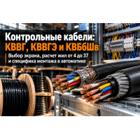 Кабель контрольный КВВГнг(А)-LS, КВВГЭнг(А)-LS и КВБбШв: выбор жил, экранирование и монтаж в Казахстане