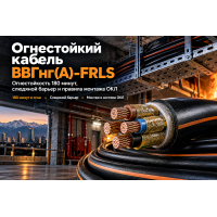 Кабель огнестойкий ВВГнг(А)-FRLS: выбор сечения, огнестойкость 180 минут и нормы монтажа в Казахстане