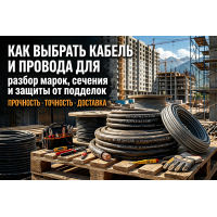 Как выбрать кабель и провода для стройки: разбор марок, сечения и защиты от подделок