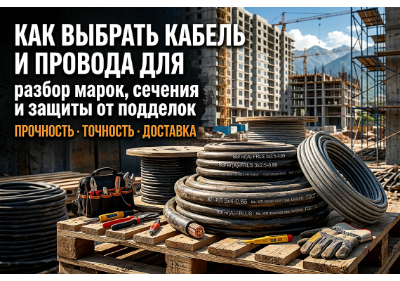 Как выбрать кабель и провода для стройки: разбор марок, сечения и защиты от подделок