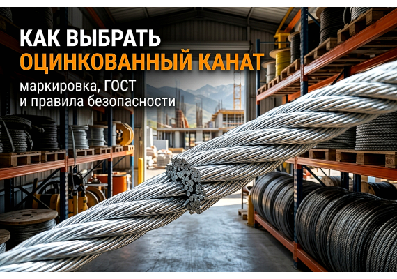 Как выбрать оцинкованный канат (трос): маркировка, ГОСТ и правила безопасности
