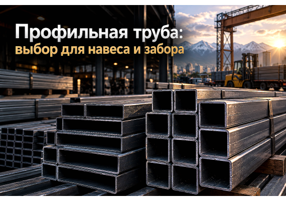 Профильная труба для навеса, забора и каркаса: как выбрать без переплаты