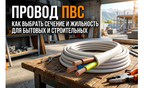 Провод ПВС: как выбрать сечение и жильность для дома и стройки