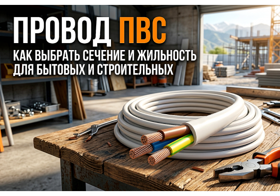 Провод ПВС: как выбрать сечение и жильность для бытовых и строительных нужд