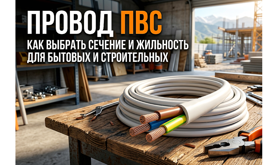 Провод ПВС: как выбрать сечение и жильность для дома и стройки