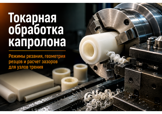 Капролон листовой и стержневой: свойства, обработка на токарных станках и применение в узлах трения