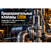 Клапаны предохранительные пружинные СППК (17с28нж, 17нж13нж): выбор Ду 15–200, расчет пропускной способности и настройка давления