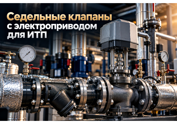 Клапаны регулирующие седельные с электроприводом для ИТП: расчет Kvs, выбор привода и монтаж