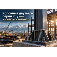 Колонный двутавр серии К (20К–40К): расчет несущей способности, узлы баз и сейсмостойкость в Алматы
