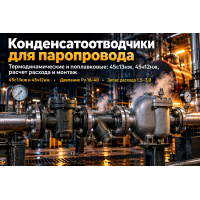 Конденсатоотводчики термодинамические и поплавковые: выбор, расчет и монтаж в паровых системах