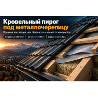 Кровельный пирог под металлочерепицу: вентзазор, контробрешётка, шаг обрешётки и защита от конденсата в Алматы