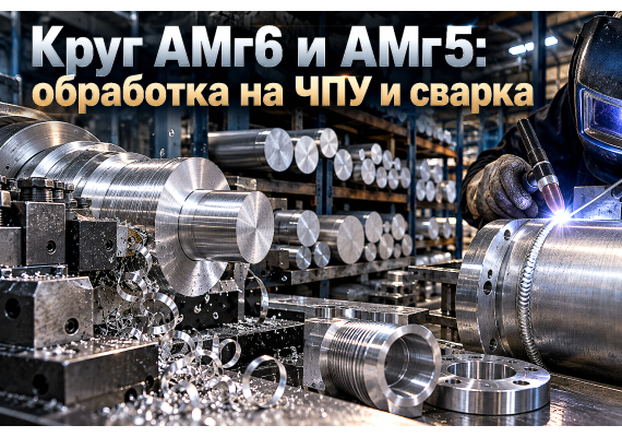 Круг алюминиевый АМг6 и АМг5: выбор сплава по ГОСТ 21488-97, свариваемость, точение на ЧПУ и применение в Казахстане