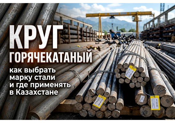 Круг горячекатаный: как выбрать марку стали и где применять в Казахстане