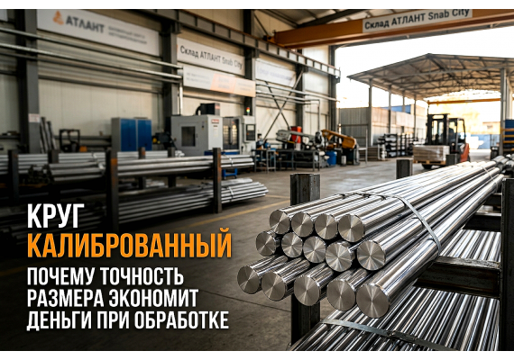 Круг калиброванный: почему точность размера экономит деньги при обработке