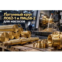 Латунный круг ЛО62-1 и ЛМц58-2: выбор сплава для насосного оборудования, запорной арматуры и перекачки солевых сред