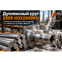 Круг нержавеющий дуплексный 2205 (02Х22Н5М3): свойства, точение на ЧПУ и применение в нефтегазовой отрасли Казахстана