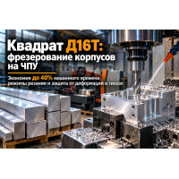 Квадрат дюралюминиевый Д16Т: выбор типоразмеров, фрезерование корпусов на ЧПУ и монтаж в Алматы