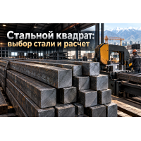 Квадрат стальной горячекатаный: выбор марок стали Ст3, 09Г2С и Ст45, расчет веса и применение в силовых узлах